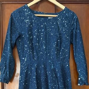 Mata Traders 3/4 sleeve embroidered dress